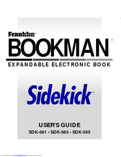 Franklin BOOKMAN Sidekick SDK-563 User Manual