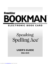Franklin BOOKMAN SSA-2045 User Manual