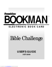 Franklin Bible Challenge XBT-2058 User Manual