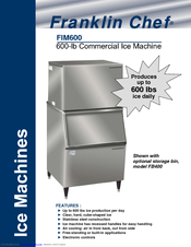 Franklin Chef FIM600 Specifications
