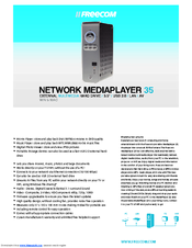 Freecom Network Mediaplayer-35 Specifications