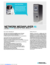 Freecom NETWORK MEDIAPLAYER 45 Specifications