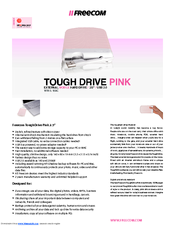 Freecom TOUGH DRIVE PINK Specifications