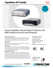 Freecom FC TapeWare AIT-260i Specifications