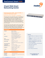 Freedom9 2420 Specifications