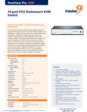 Freedom9 freeView Pro 160P Specifications