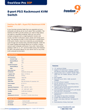 Freedom9 freeView Pro 80P Specifications