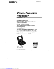 Sony GV-A500SEC - Video Walkman User Manual