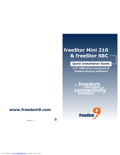 Freedom9 freeStor Mini 210 Quick Installation Manual