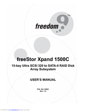 Freedom9 freeStor Xpand 1500C User Manual
