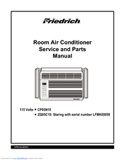 Friedrich CP05N10 Service And Parts Manual
