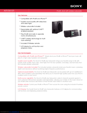 Sony ATS-SW10Ti Marketing Specifications