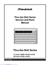 Friedrich US12B10A-A Service And Parts Manual