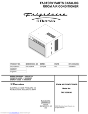 Frigidaire FAC102M1A1 Factory Parts Catalog