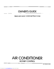 Frigidaire FAK123J1V1 Owner's Manual