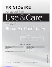 Frigidaire Home Comfort FRA082AT7 Use & Care Manual