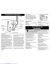 Frigidaire MDB125 Service Data Sheet