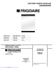 Frigidaire FDB834RFR0 Factory Parts Catalog