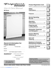 Frigidaire FDBL960BS1 Use And Care Manual