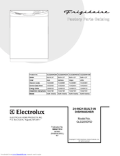 Frigidaire GLD2250RDQ - Full Console Dishwasher Factory Parts Catalog