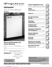 Frigidaire Gallery PLDB998AC0 Use And Care Manual