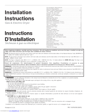 Frigidaire AEQ7000CEG0 Installation Instructions Manual