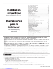 Frigidaire FGFB9100ES0 Installation Instructions Manual