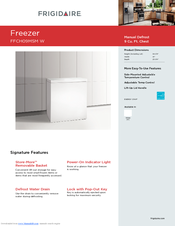 Frigidaire FFCH09M5M W Specifications