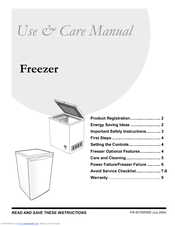 Frigidaire FFFC07M2K W Use And Care Manual