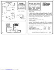 Frigidaire FFU14FG4AW0 Service Data Sheet