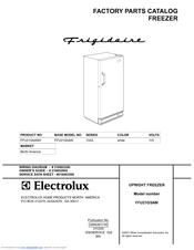 Frigidaire FFU21G5AW0 Factory Parts Catalog