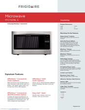 Frigidaire FFCT1278LS Specifications