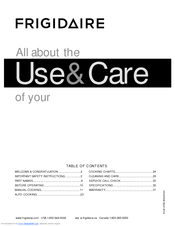 Frigidaire FFMV152CL W Use & Care Manual