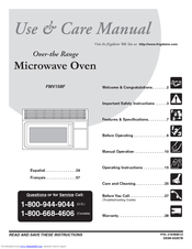 Frigidaire FMV158F Use & Care Manual