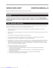 Frigidaire FEB30T7DCB Service Data Sheet