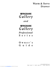 Frigidaire FEB30XPFSA Owner's Manual