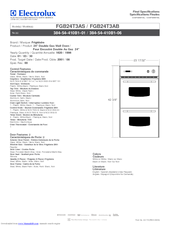Frigidaire FGB24T3A Specifications