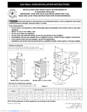 Frigidaire FGB24T3ESC Installation Instructions Manual