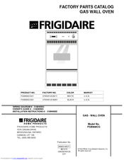 Frigidaire FGB500CG Factory Parts Catalog