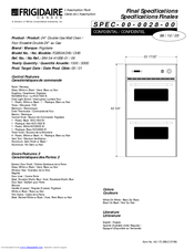 Frigidaire FGB504CH Specifications