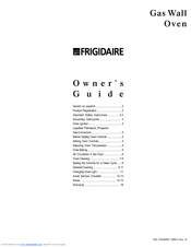 Frigidaire FGB557CESD Owner's Manual