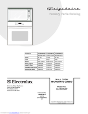 Frigidaire GLEB30M9FB - Microwave / Wall Oven Combo Factory Parts Catalog