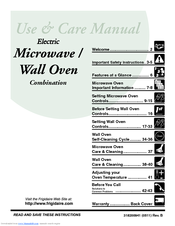 Frigidaire PLEB30M9EC - 30 Microwave / Oven Combo SS Use & Care Manual