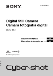 Sony DSC-TX1/H - Cyber-shot Digital Still Camera Instruction Manual