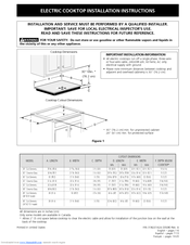 Frigidaire FEC36S7ESB Installation Instructions Manual