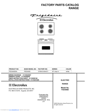 Frigidaire FED300D Factory Parts Catalog