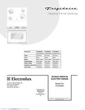 Frigidaire FES365EB - Slide-In Electric Range Factory Parts Catalog