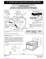 Frigidaire FED367ASF Installation Instructions Manual