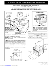 Frigidaire FED367DSB Installation Instructions Manual