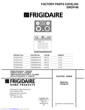 Frigidaire FED387CF Factory Parts Catalog